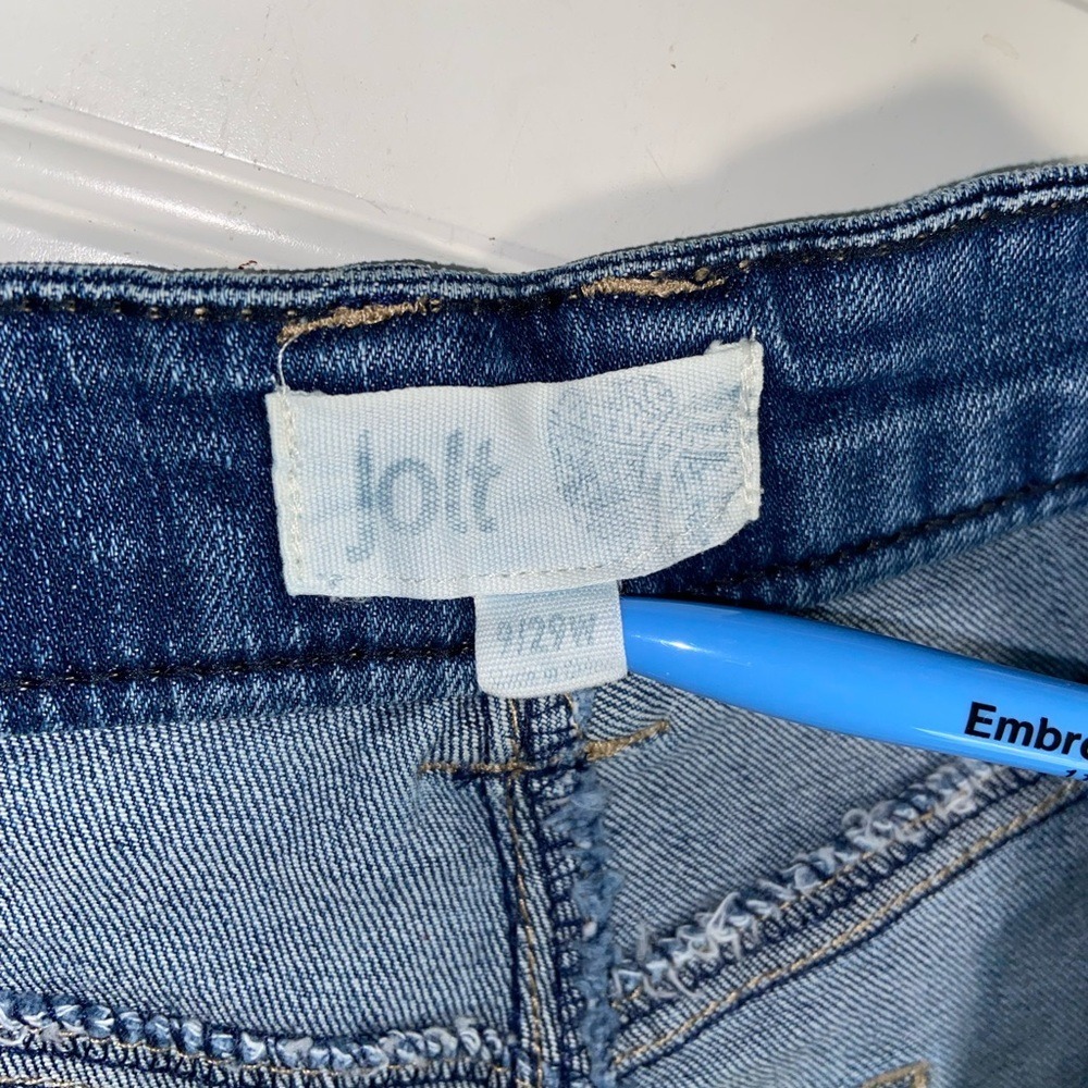Jolt Ladies Ruffled Bottom Zip Jr Jean Shorts Jr Sz 9 Available New w tags - Picture 9 of 13
